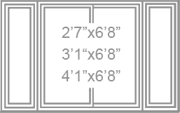 standard sidelite sizes